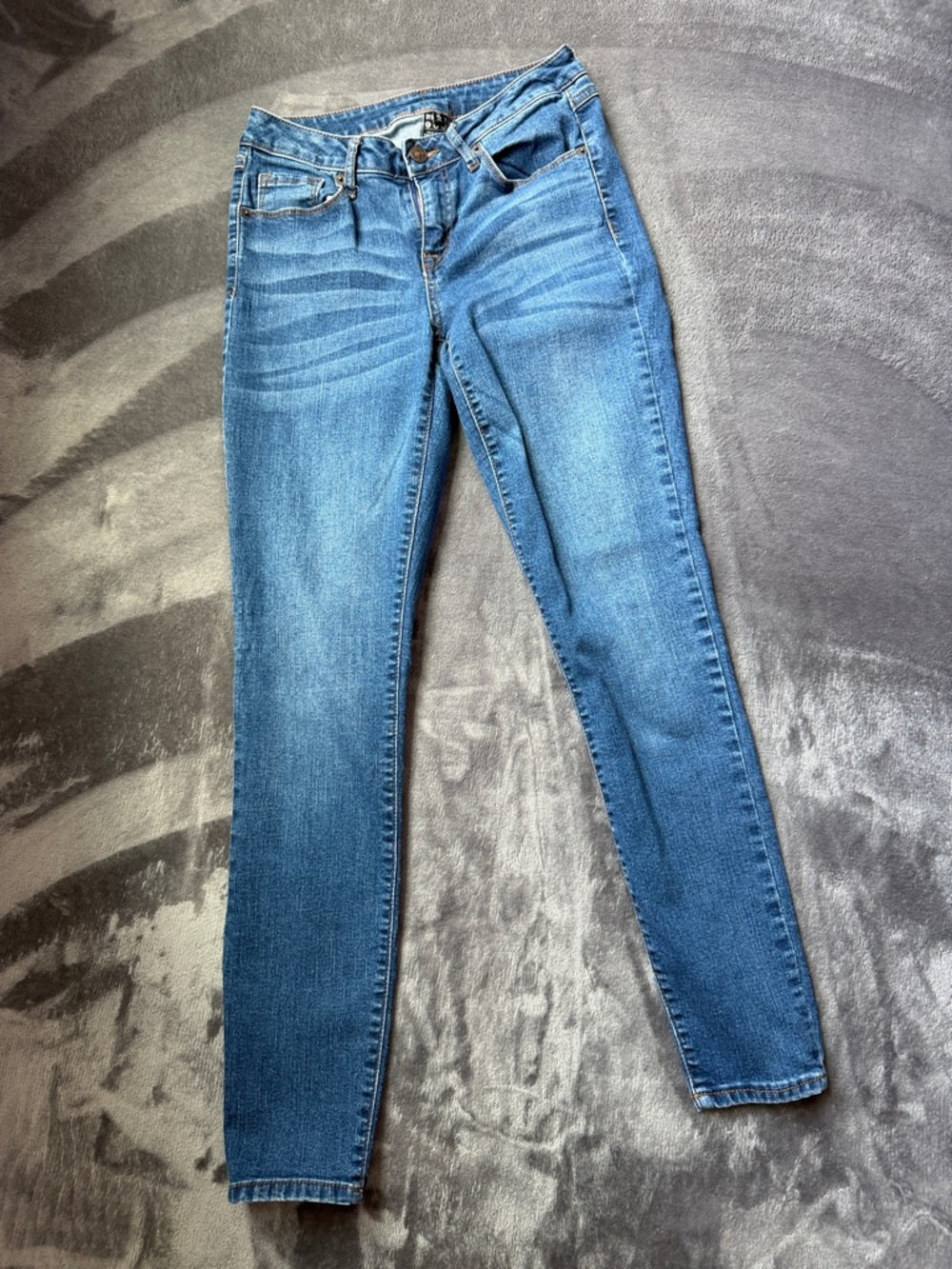 Rewash Blue Skinny Jeans with Faded Detailing
